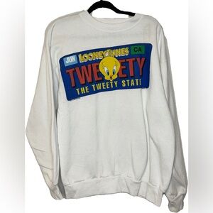 Vintage Looney Tunes Tweety Sweatshirt - Size Large -